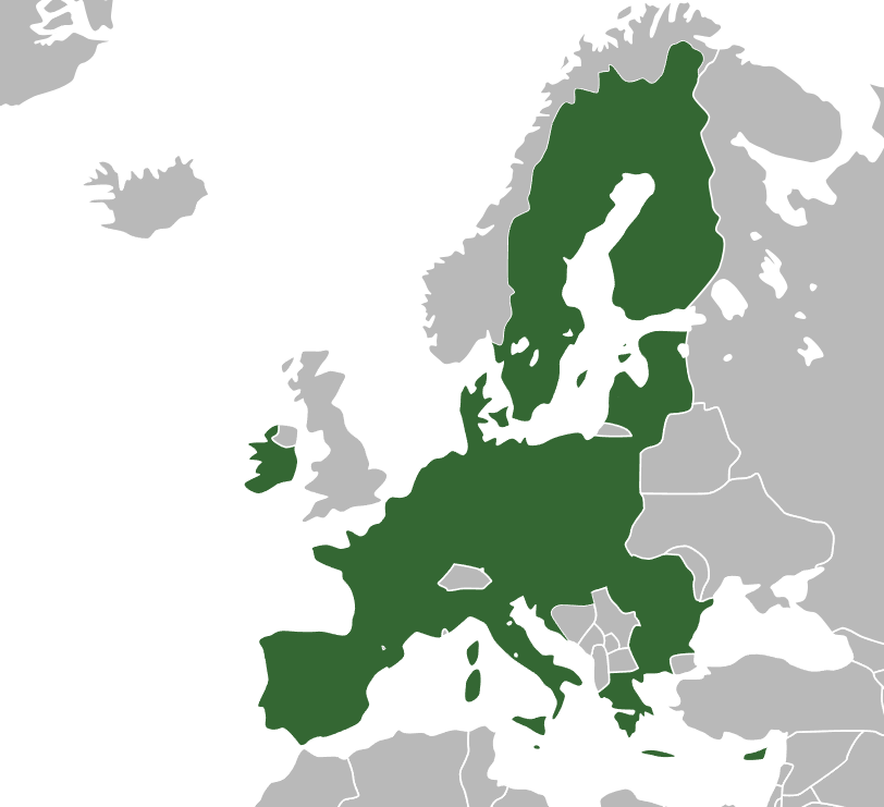 Carte de l'Union Européenne